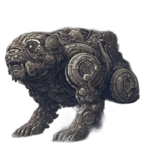 creature, animal, robot, dragon transparent PNG cut-out