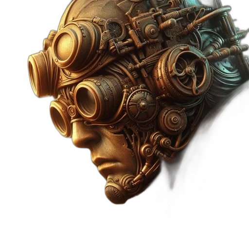 mask, robot, face, crown transparent PNG cut-out
