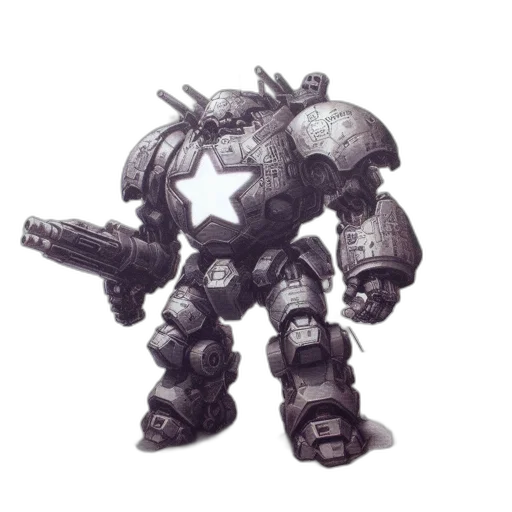 robot, weapon, staff, concept art transparent PNG cut-out