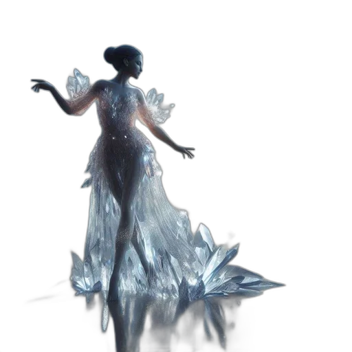 dress, crown, concept art, fantasy art transparent PNG cut-out