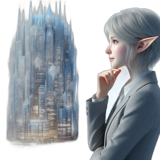 fantasy art, concept art, 3d render, photorealistic transparent PNG cut-out