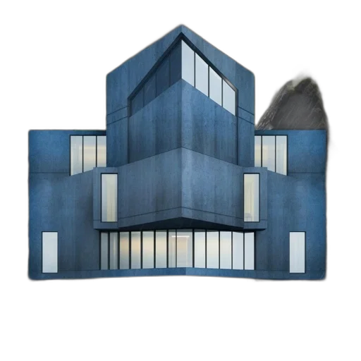 building, 3d render, concept art, photorealistic transparent PNG cut-out
