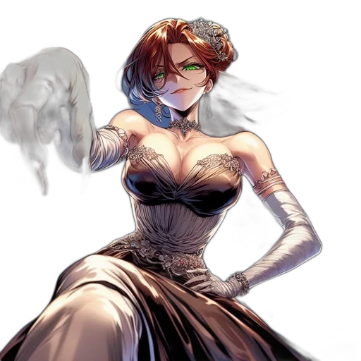 dress, mask, concept art, comic book art transparent PNG cut-out