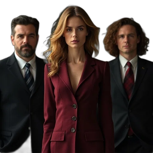 jacket, staff, cast, crew transparent PNG cut-out