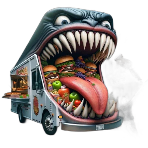food, car, photorealistic, concept art transparent PNG cut-out