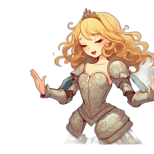 crown, dress, pixel art, fantasy art transparent PNG cut-out