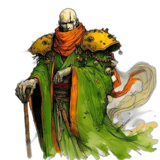 dragon, mask, staff, concept art transparent PNG cut-out