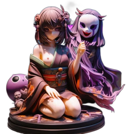 concept art, fantasy art, 3d render, pixel art transparent PNG cut-out