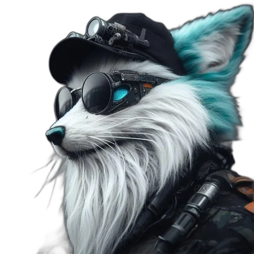 jacket, animal, staff, mask transparent PNG cut-out