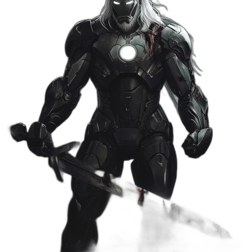 robot, weapon, sword, concept art transparent PNG cut-out