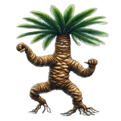 creature, animal, tree, hair transparent PNG cut-out