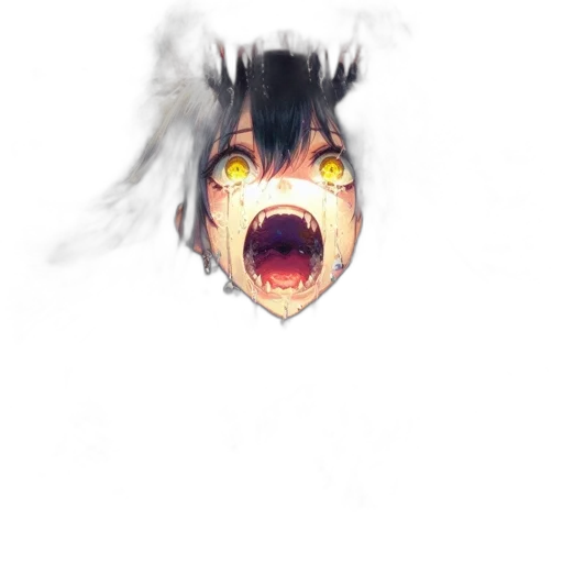 face, mask, creature, hair transparent PNG cut-out