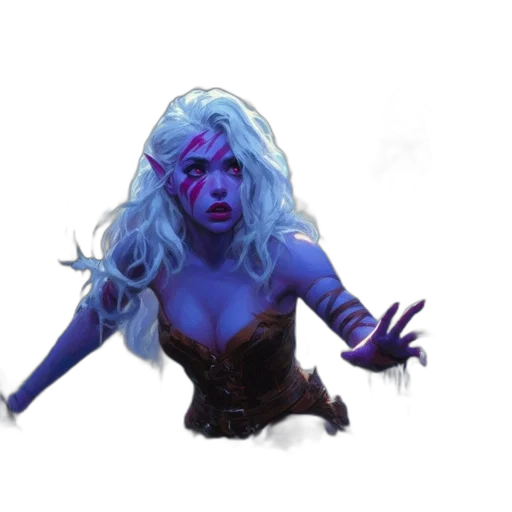 creature, staff, mask, concept art transparent PNG cut-out