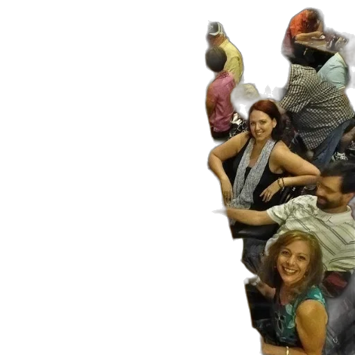 staff, group, people, sitting transparent PNG cut-out
