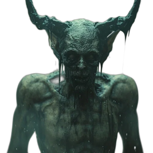 creature, mask, face, staff transparent PNG cut-out