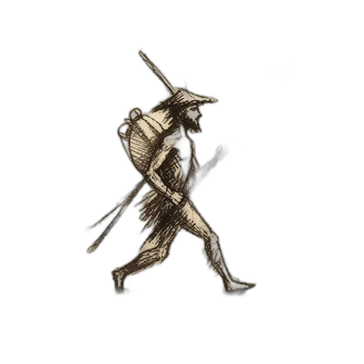 sword, staff, weapon, hat transparent PNG cut-out