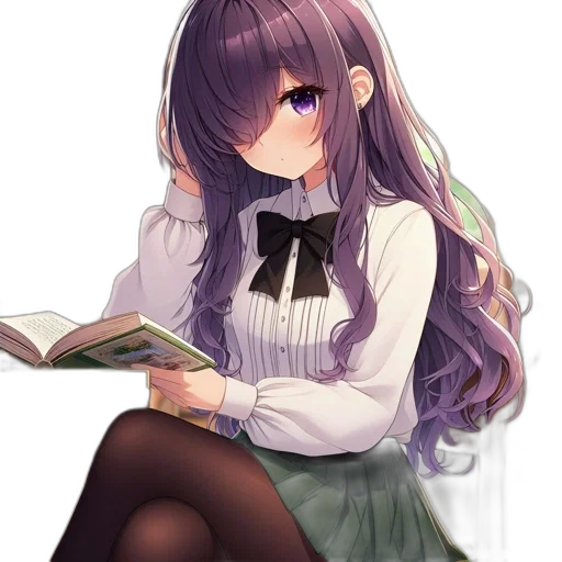 dress, furniture, hair, staff transparent PNG cut-out