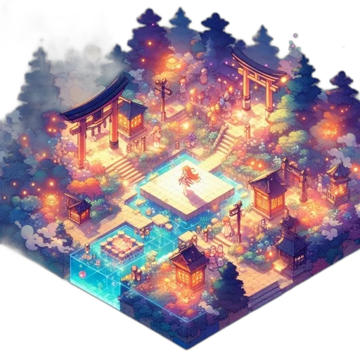 concept art, pixel art, fantasy art, 3d render transparent PNG cut-out