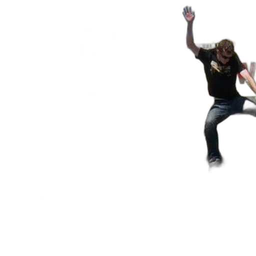 skateboarder, performs, trick, skate transparent PNG cut-out