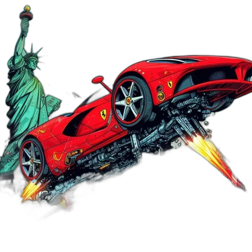 car, weapon, concept art, comic book art transparent PNG cut-out