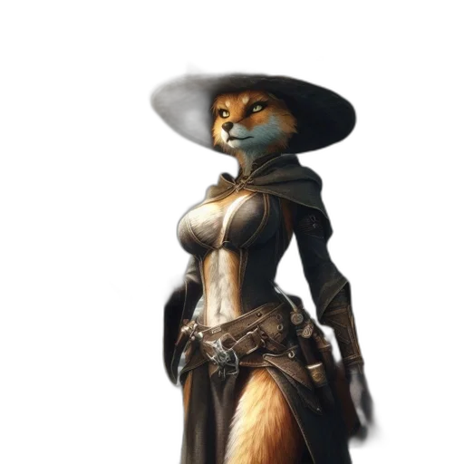 staff, dress, hat, animal transparent PNG cut-out