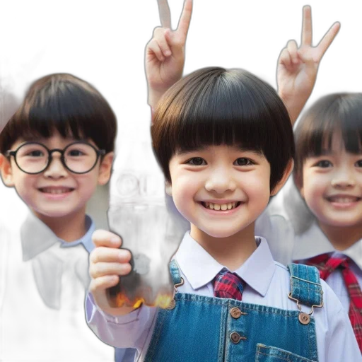 photorealistic, 3d render, oil painting, three transparent PNG cut-out
