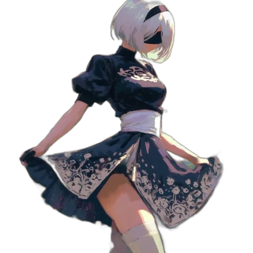 dress, robot, staff, jacket transparent PNG cut-out