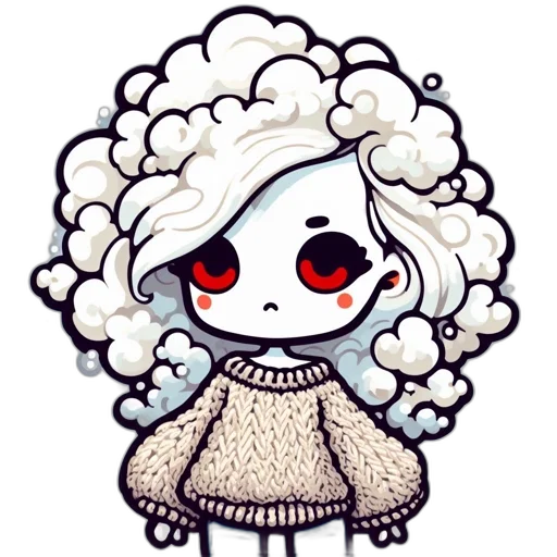 creature, face, hair, mask transparent PNG cut-out