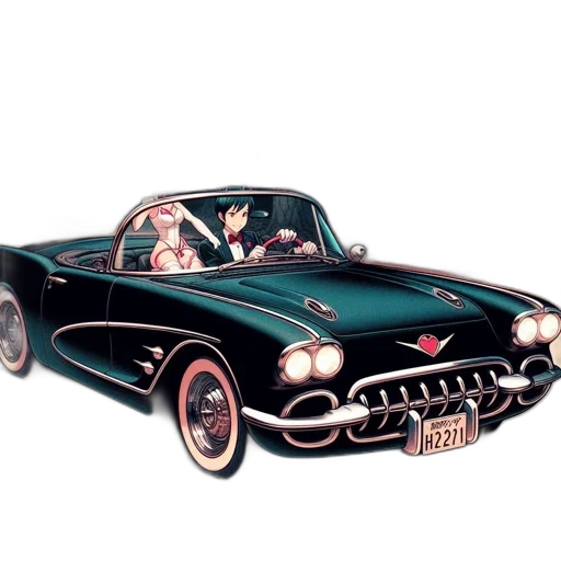 car, photorealistic, concept art, 3d render transparent PNG cut-out