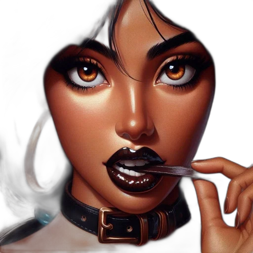 face, fantasy art, photorealistic, comic book art transparent PNG cut-out