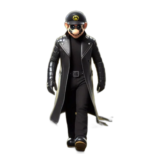 jacket, staff, concept art, 3d render transparent PNG cut-out