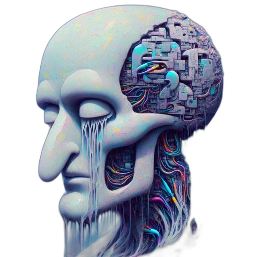 robot, face, mask, creature transparent PNG cut-out