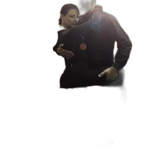 jacket, staff, robot, creature transparent PNG cut-out