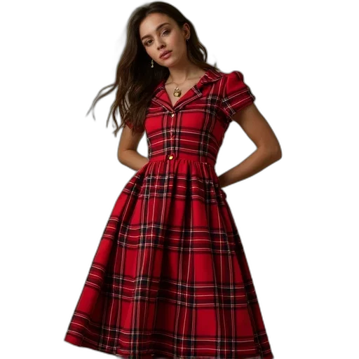 dress, bonnie, size, red transparent PNG cut-out