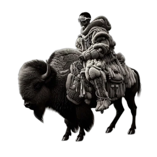 animal, hair, staff, hat transparent PNG cut-out
