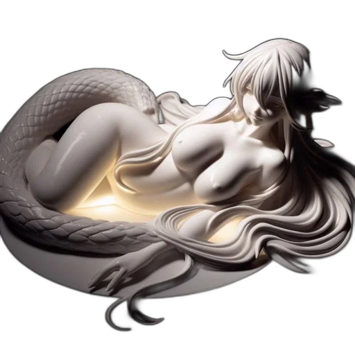 dragon, creature, hair, jewelry transparent PNG cut-out