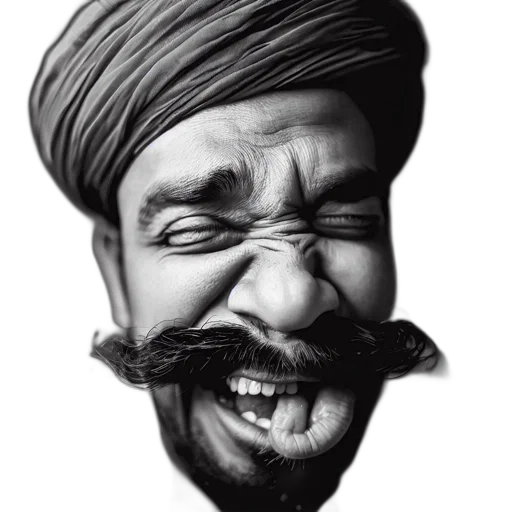face, hat, mask, staff transparent PNG cut-out