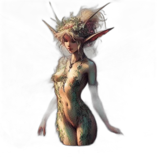 dress, creature, dragon, concept art transparent PNG cut-out