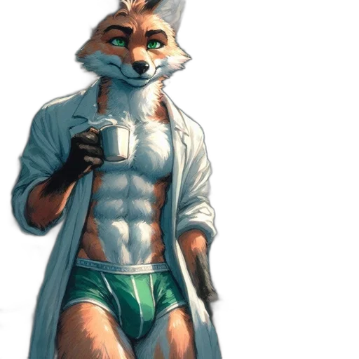 staff, animal, jacket, concept art transparent PNG cut-out