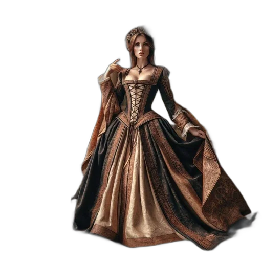 dress, jewelry, concept art, fantasy art transparent PNG cut-out