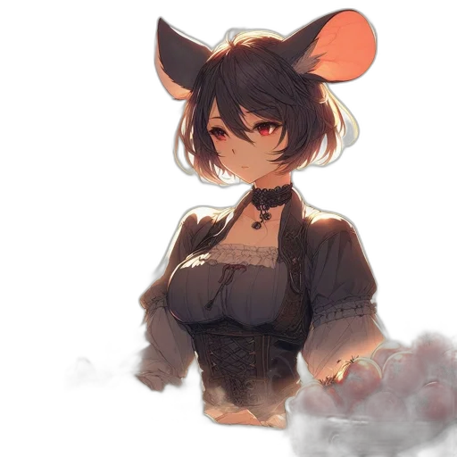 dress, jacket, staff, hat transparent PNG cut-out