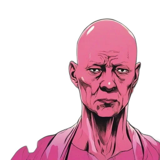 face, comic book art, concept art, cyberpunk transparent PNG cut-out
