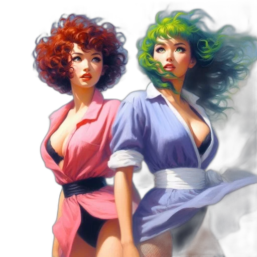 fantasy art, concept art, comic book art, photorealistic transparent PNG cut-out