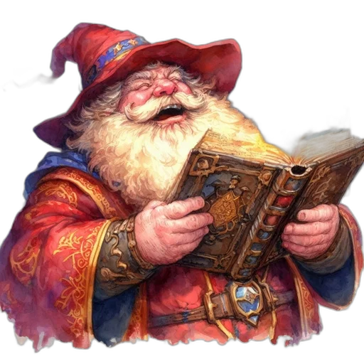 staff, face, hat, fantasy art transparent PNG cut-out