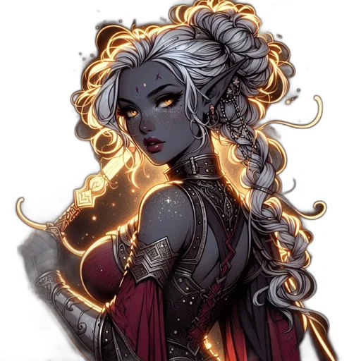 fantasy art, comic book art, concept art, pixel art transparent PNG cut-out