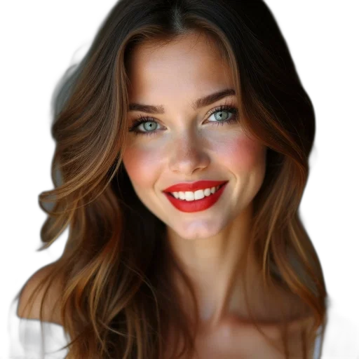 face, hair, jewelry, staff transparent PNG cut-out