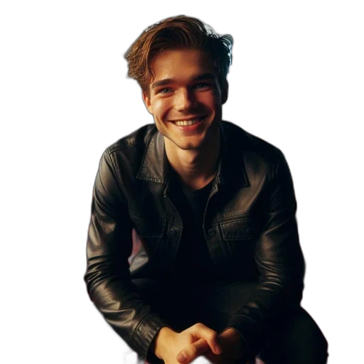 jacket, creature, face, hair transparent PNG cut-out