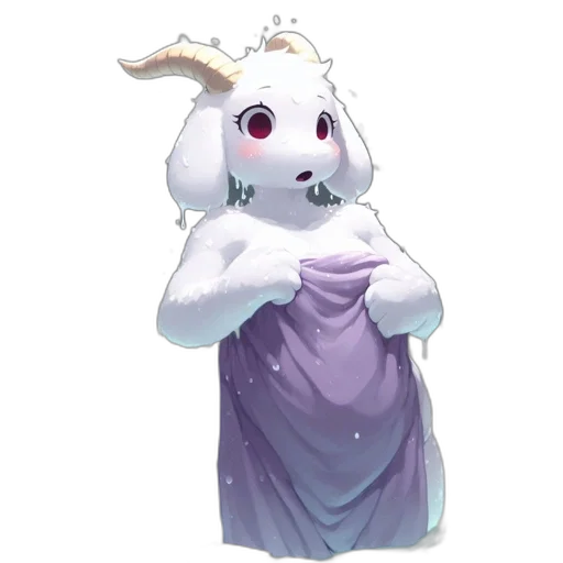 dress, creature, staff, animal transparent PNG cut-out