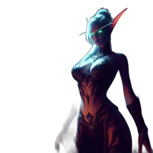 dress, mask, creature, concept art transparent PNG cut-out