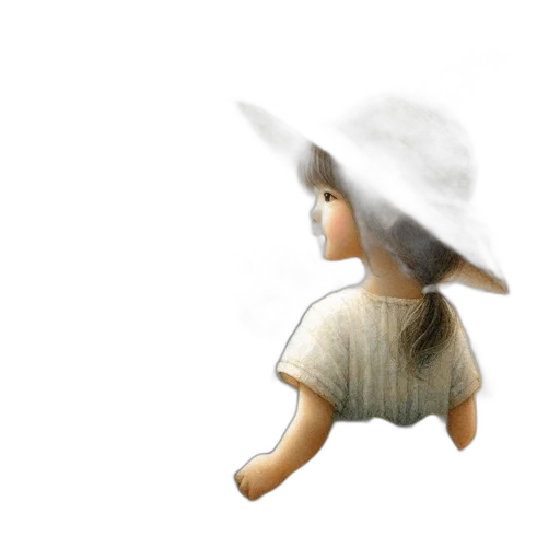 hat, staff, dress, creature transparent PNG cut-out